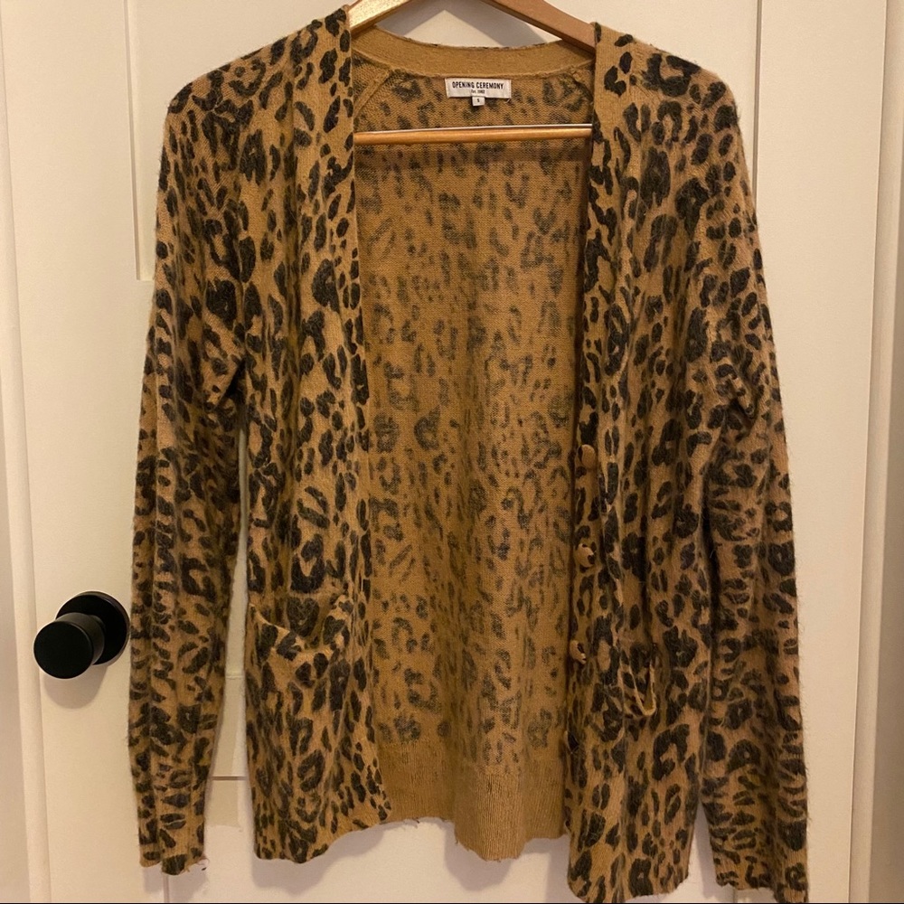 Open Ceremony leopard cardigan